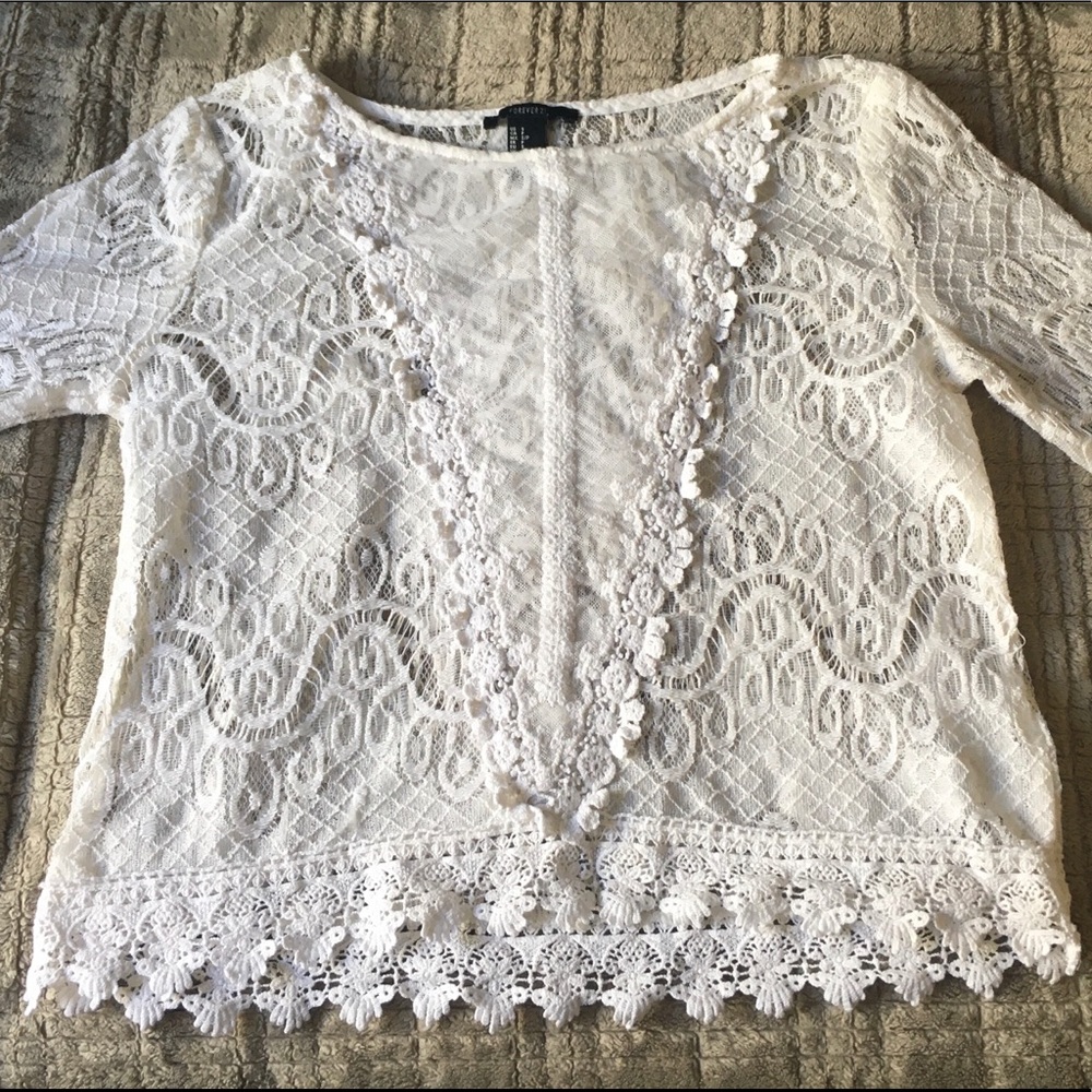 Sheer Lace Top